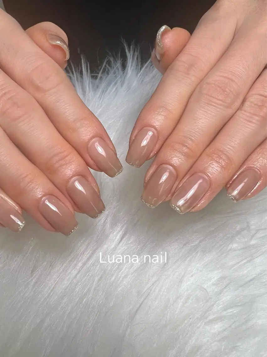 ネイル ラメ(グリッター) ワンカラーネイル Luana nailのネイルデザイン