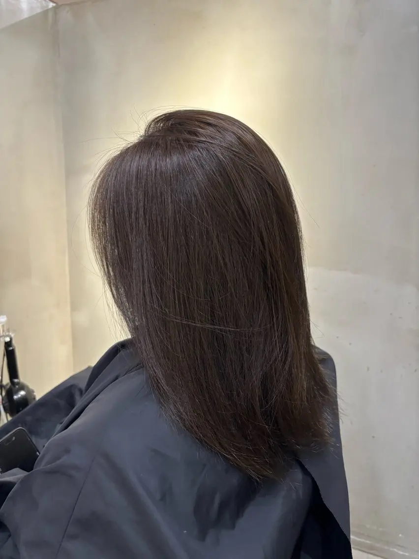 ミディアム カラー ベージュカラー オリーブベージュ ヘアカラー 中園康 /カラー/ブリーチのヘアスタイル