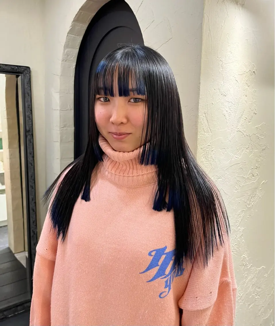 ロング カラー カット 🧼MOMO/ 目黒✩.*˚🧼のヘアスタイル