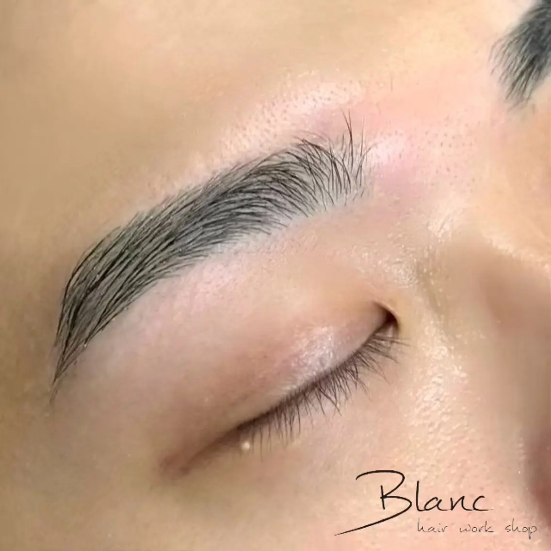 メンズ アイブロウ メンズアイブロウ 眉毛ワックス脱毛 Blanc梅田茶屋町 【まつげパーマ・眉】のマツエク・マツパデザイン