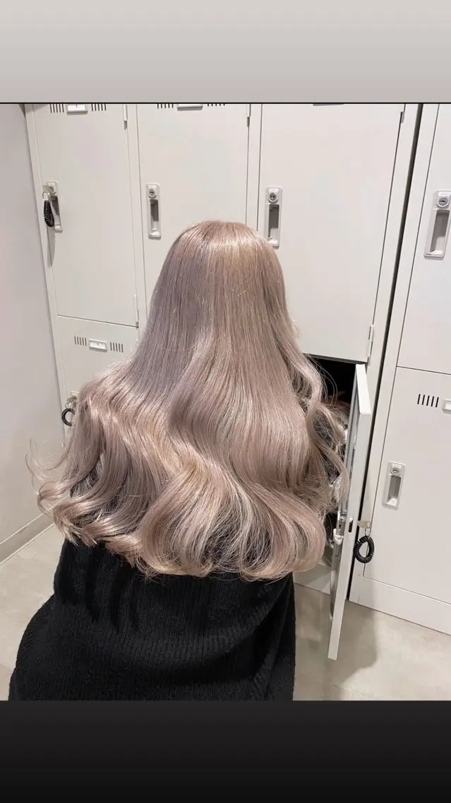 💗ミニモSALE限定🇰🇷💗ケアブリーチ込みダブルカラー髪質改善トリートメント付き（＋カット可能）仕上げ込み🫧の写真
