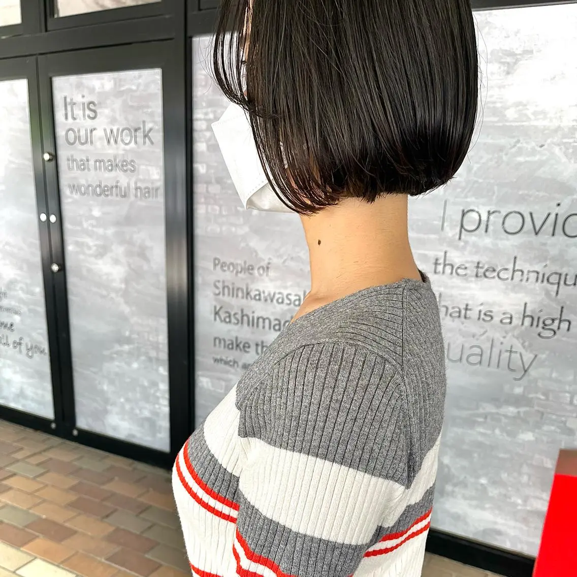 ミディアム カット 荒川 ひなの 新川崎のヘアスタイル