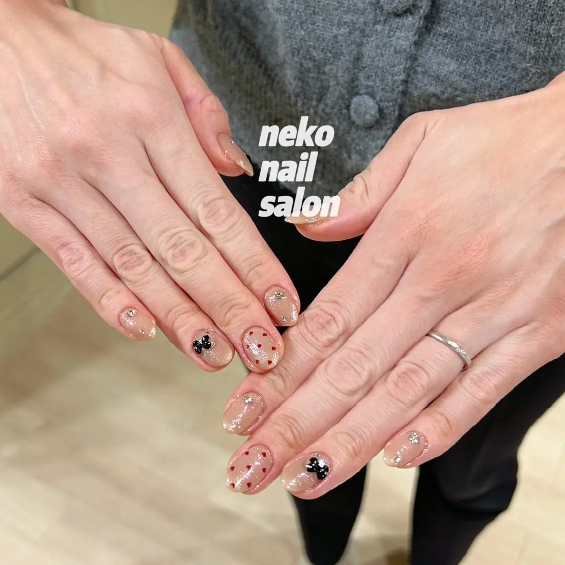 ネイル ワンホンネイル ハンドネイル neko nailのネイルデザイン