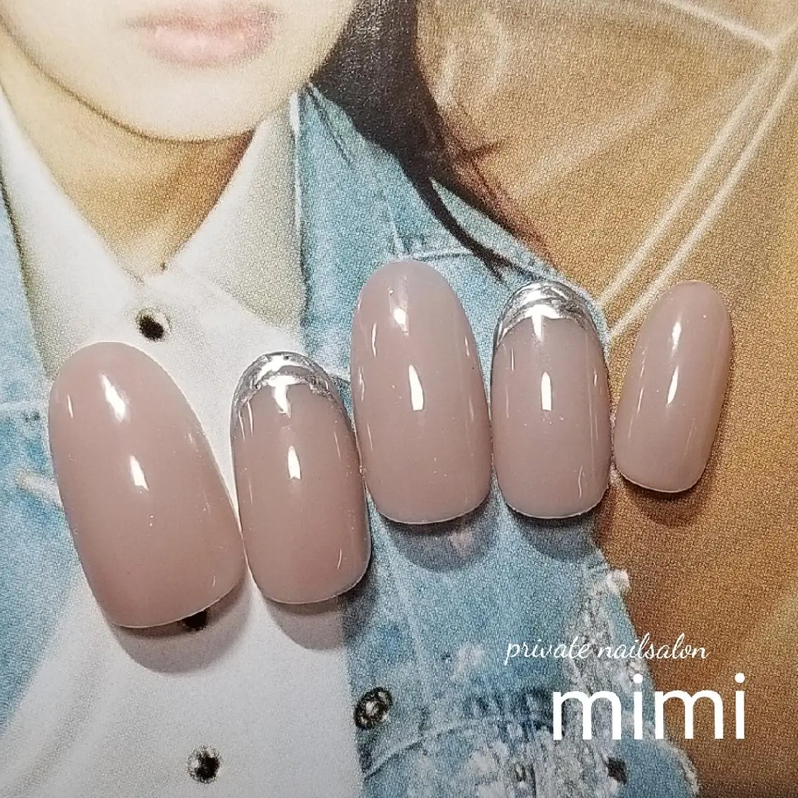 ネイル シンプルネイル ハンドネイル 博多ネイル ｍｉｍｉのネイルデザイン