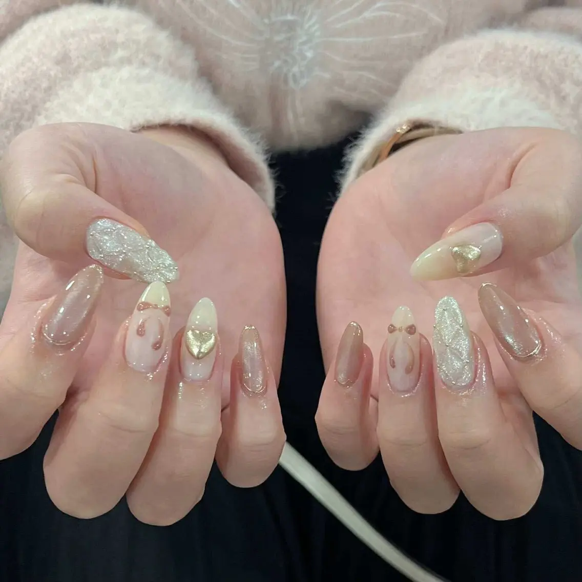 ネイル 長さ出し フレンチネイル ジェルネイル ガーリー 韓国ネイル Kawaii _Nailのネイルデザイン