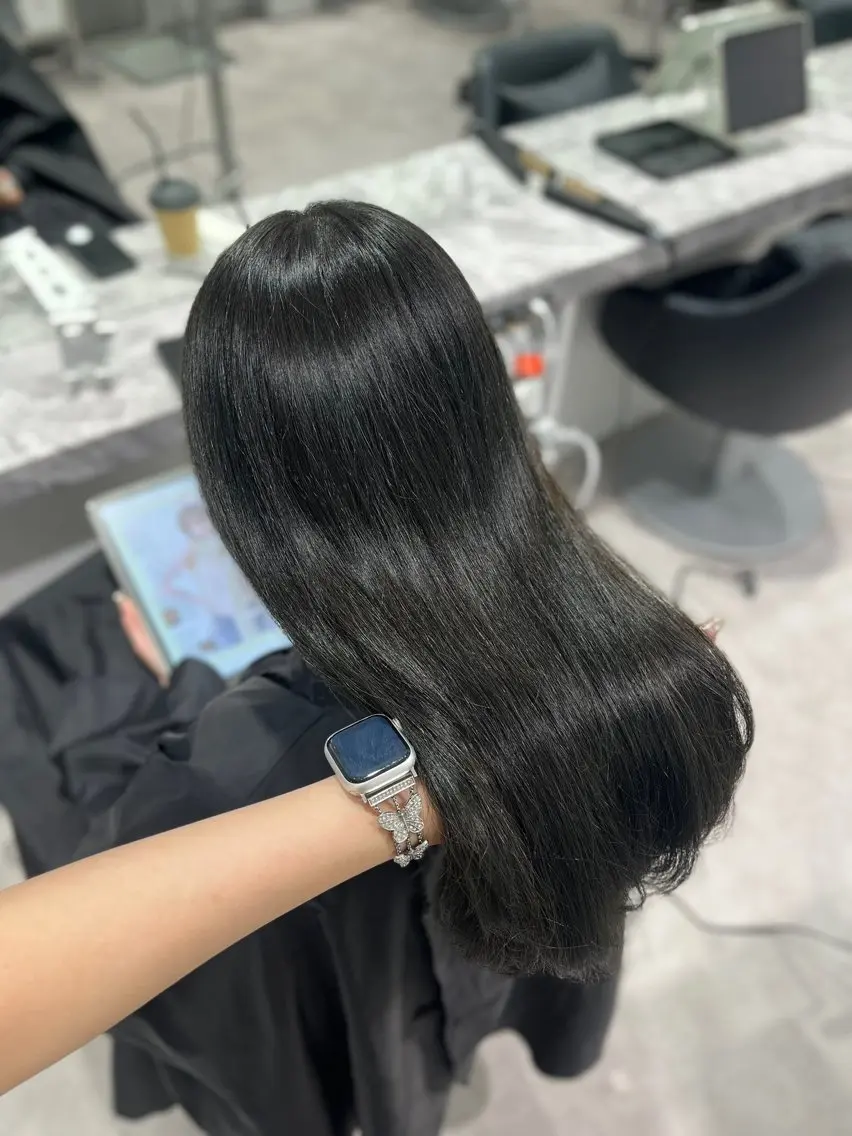 ロング カラー ヘアカラー トリートメント 佐倉七彩/ 上品艶カラー/渋谷のヘアスタイル