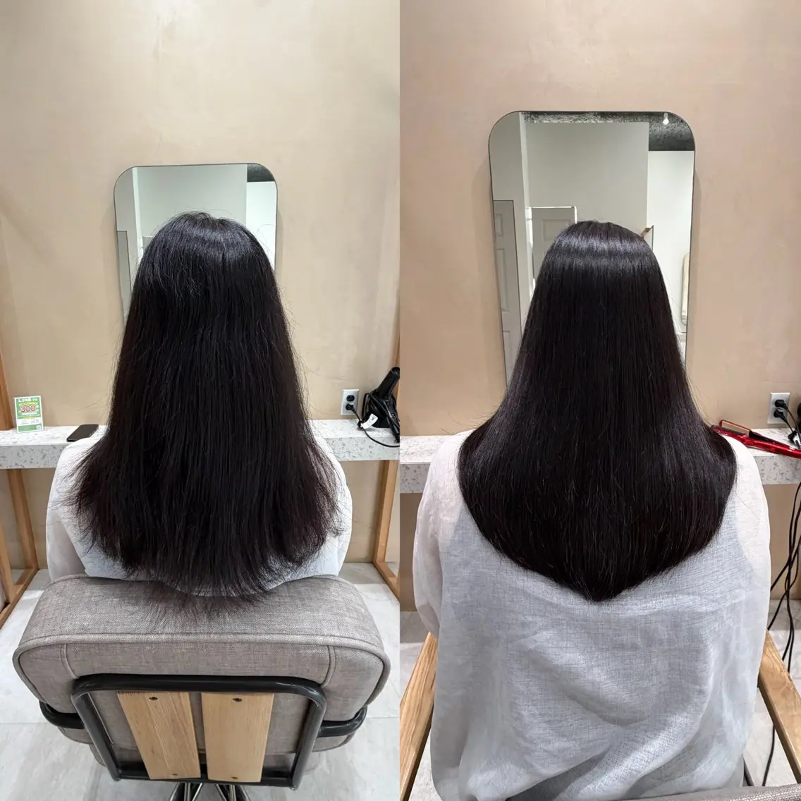 ロング 縮毛矯正 カット 縮毛矯正 トリートメント 🫧艶髪ボブ🫧 チカのヘアスタイル