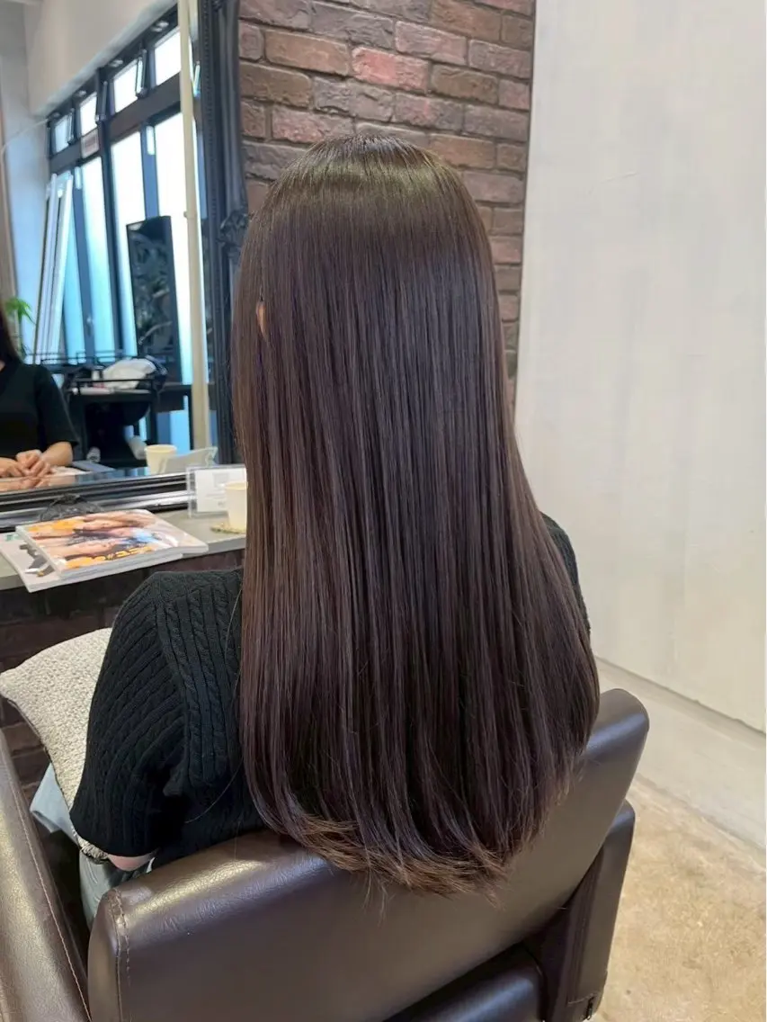 カラー 透明感カラー yuiのヘアスタイル