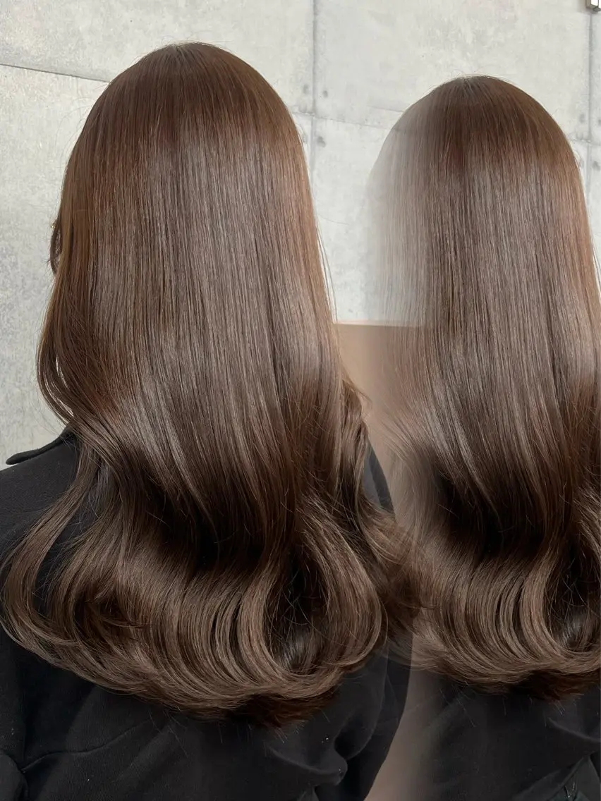【髪を綺麗に育てたい方へ⟡.·】カット＋艶ケアカラー＋3step補修TR🫧¥15,840の写真