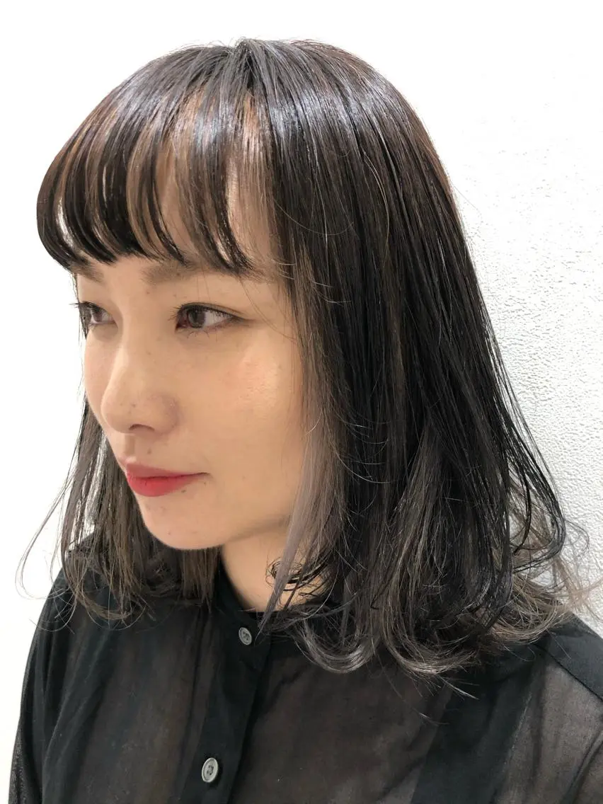 ✨さりげないおしゃれなスタイル✨【ポイントブリーチ+全体カラー+カットorトリートメント】の写真