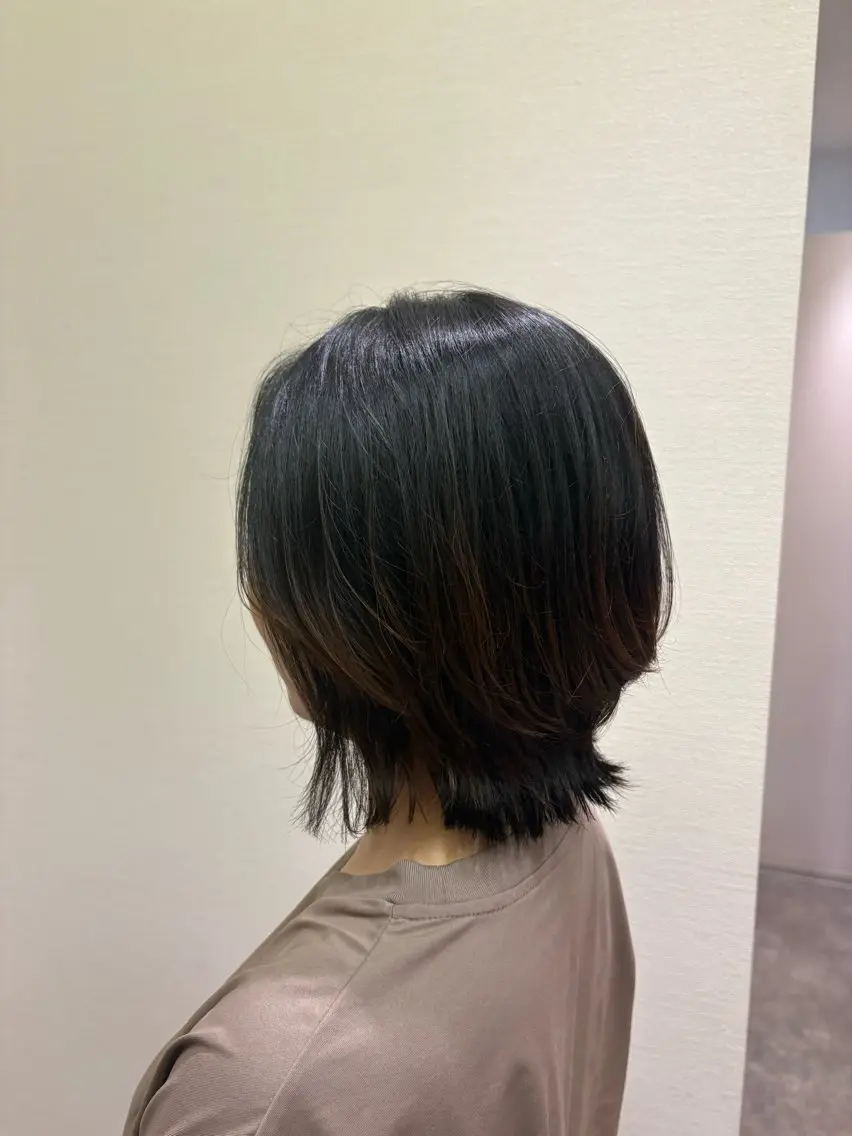 ミディアム ボブ くびれヘア MAHAE 中司のヘアスタイル