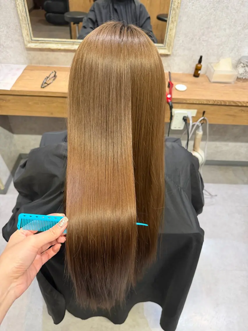 ロング カラー トリートメント ツヤちゅるカラー✮ すずなのヘアスタイル