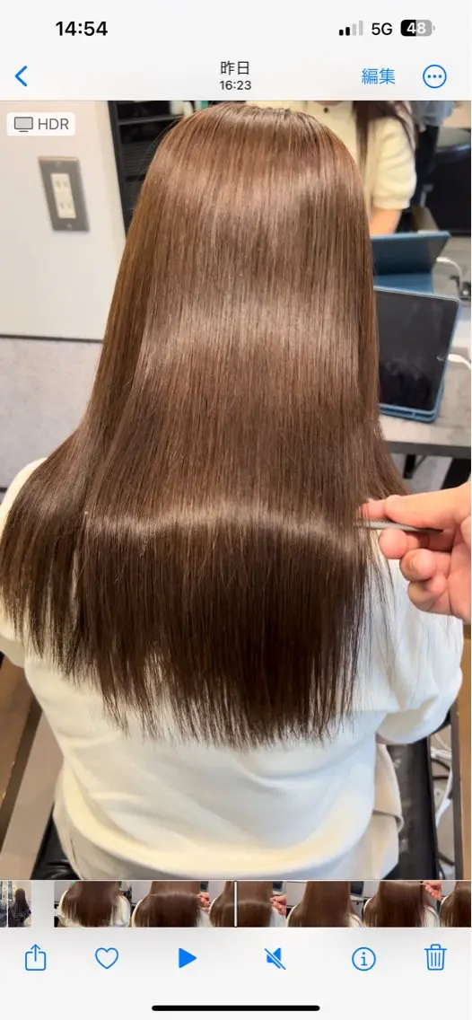 ロング 井尻 將太のヘアスタイル