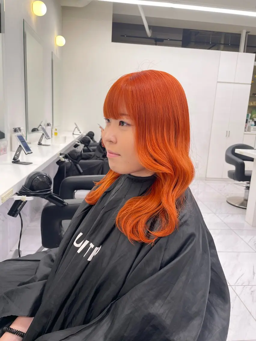 ロング カラー ヘアアレンジ ヘアカラー トリートメント ヘアセット 💗横浜美容室 💗HARUNAのヘアスタイル