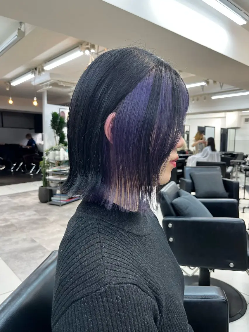 カラー ウルフ🦋顔まわり ❤︎ ͛めいのヘアスタイル