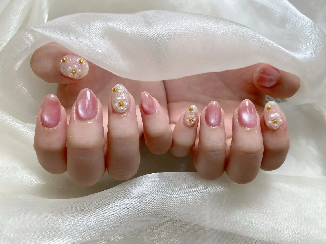 🍦🎀自爪シンプルデザイン4本(オフなし)の写真