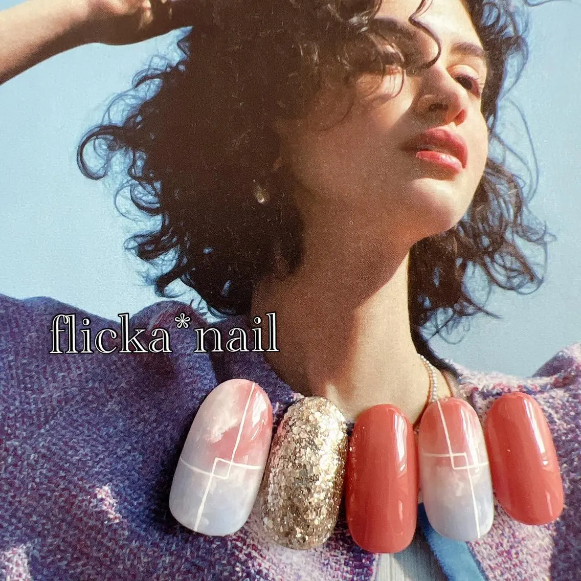 ネイル 大理石ネイル(マーブル) ハンドネイル flicka* nailのネイルデザイン