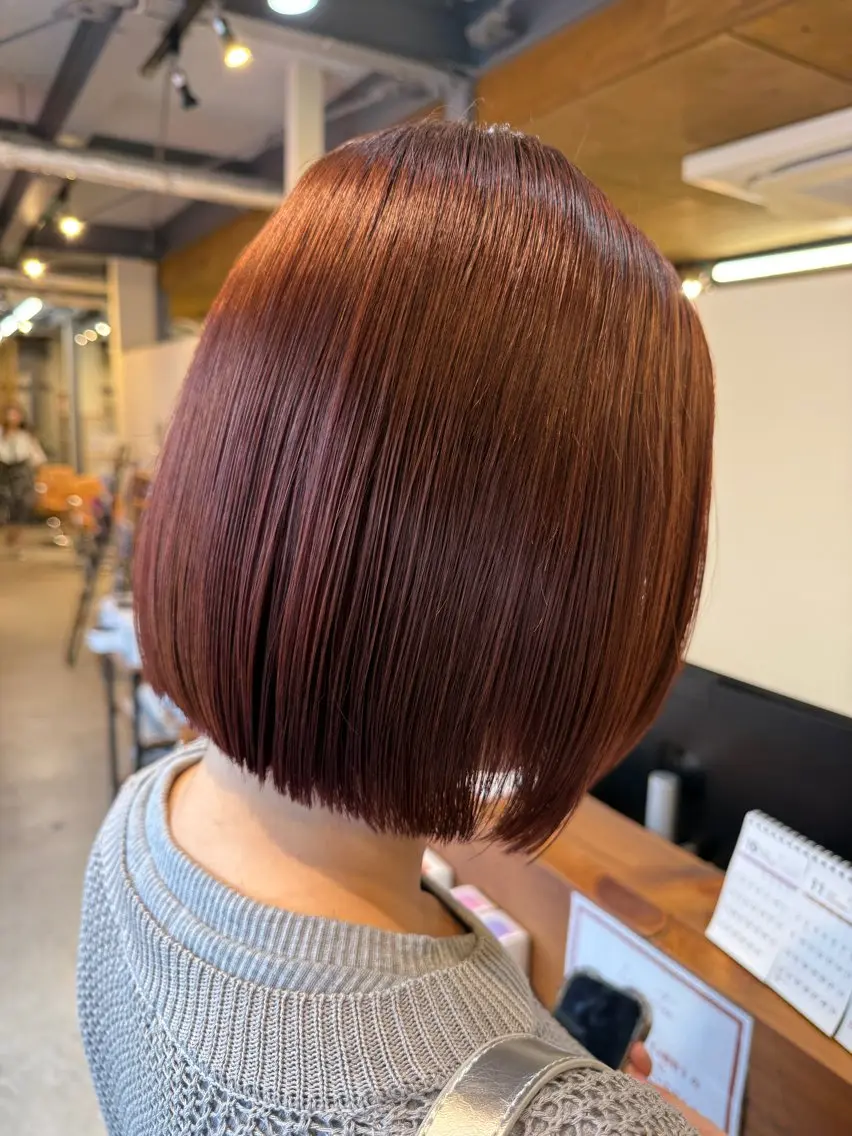 ショートワンカラー(ブリーチなし)の写真
