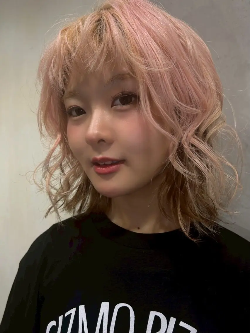 ミディアム ミディアムパーマ たまき /カラーモデル募集中のヘアスタイル