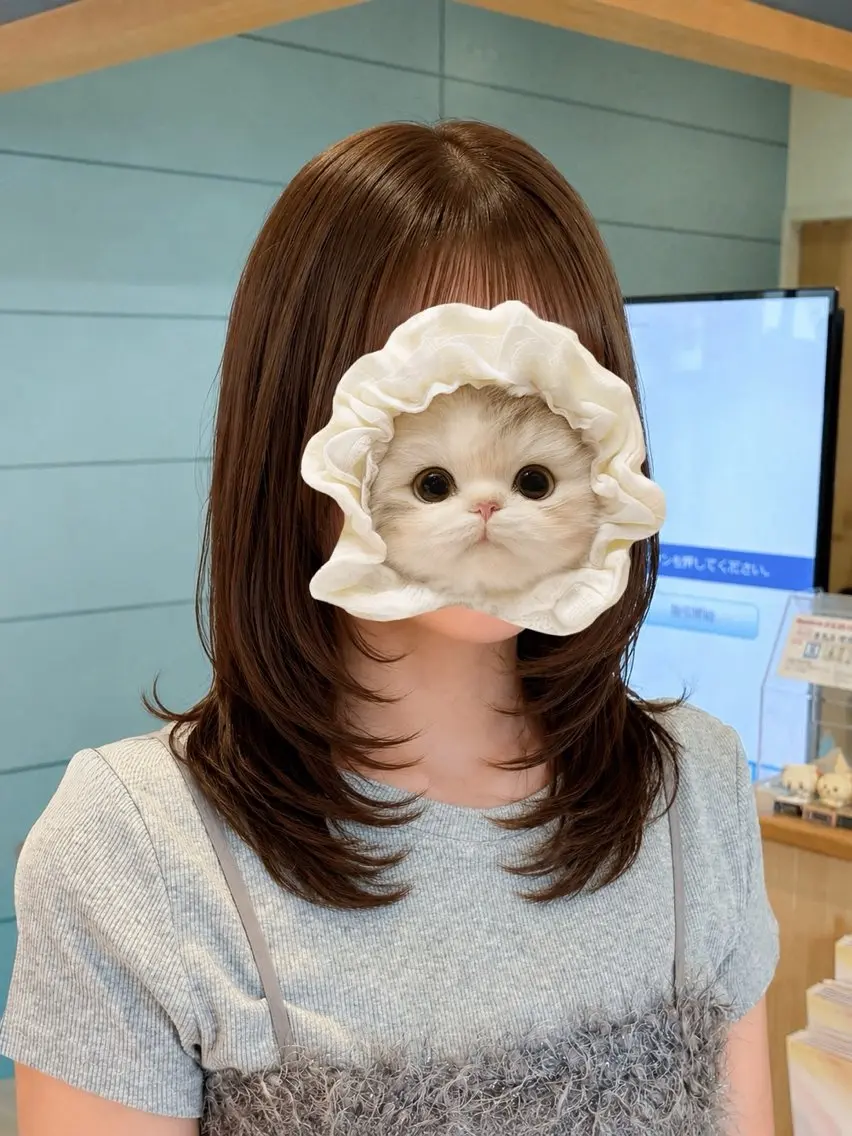 ロング 🎀モモ🎀 カットモデル🤍のヘアスタイル