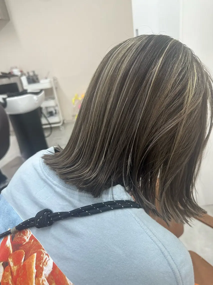 ショート カラー ハイライトカラー ハイライト KITAMURA RIHOのヘアスタイル