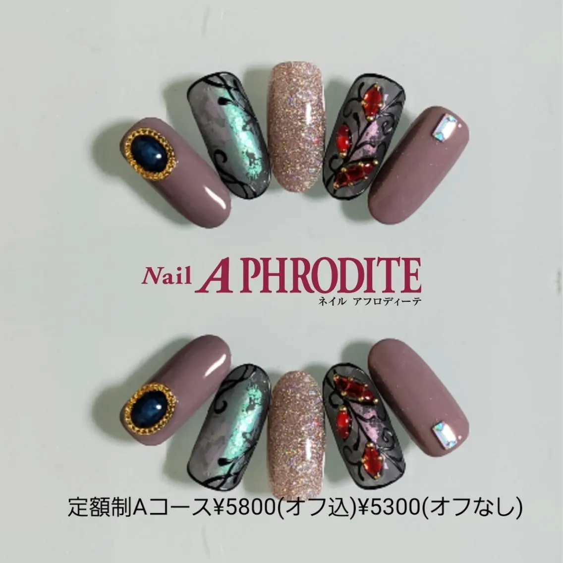ネイル 持ち込み ハンドネイル Nail  Aphroditeのネイルデザイン