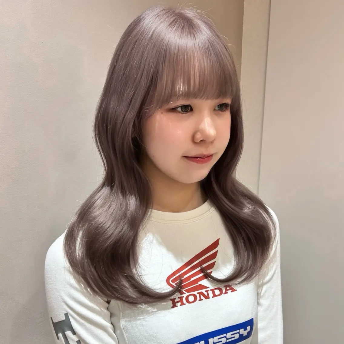 セミロング カラー ヘアカラー トリートメント レイヤー/艶カラー/ Natsuho💞のヘアスタイル