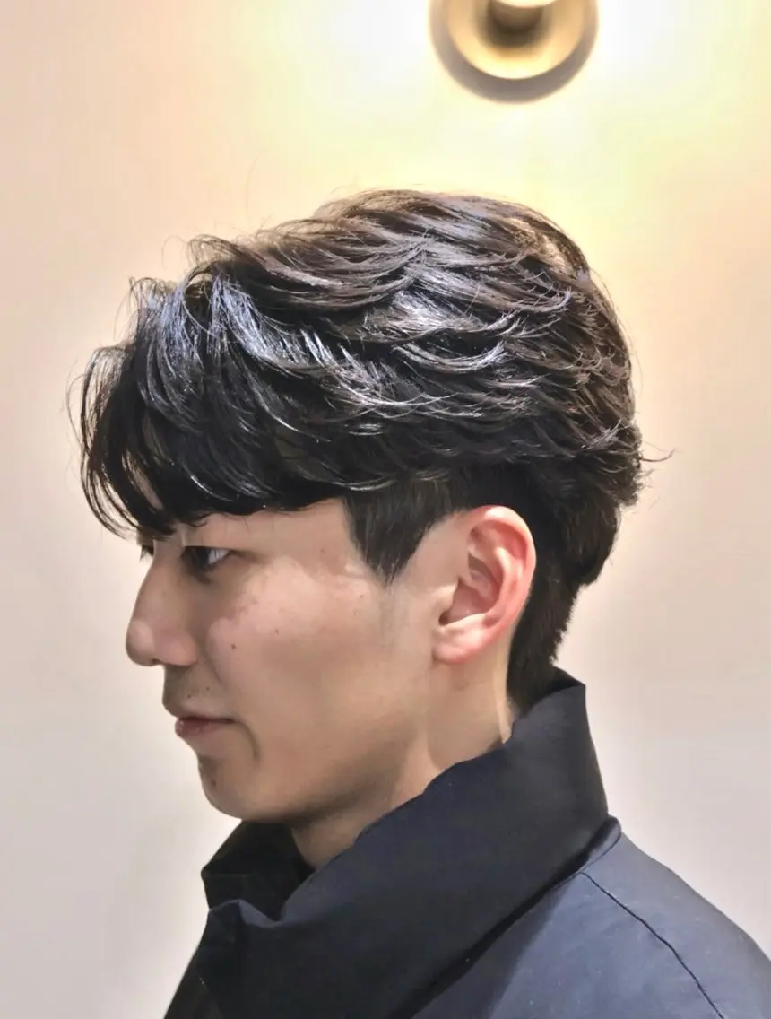 メンズカット＋ニュアンス、フェザーパーマ＋TR 【大阪/梅田/茶屋町/中崎町】の写真