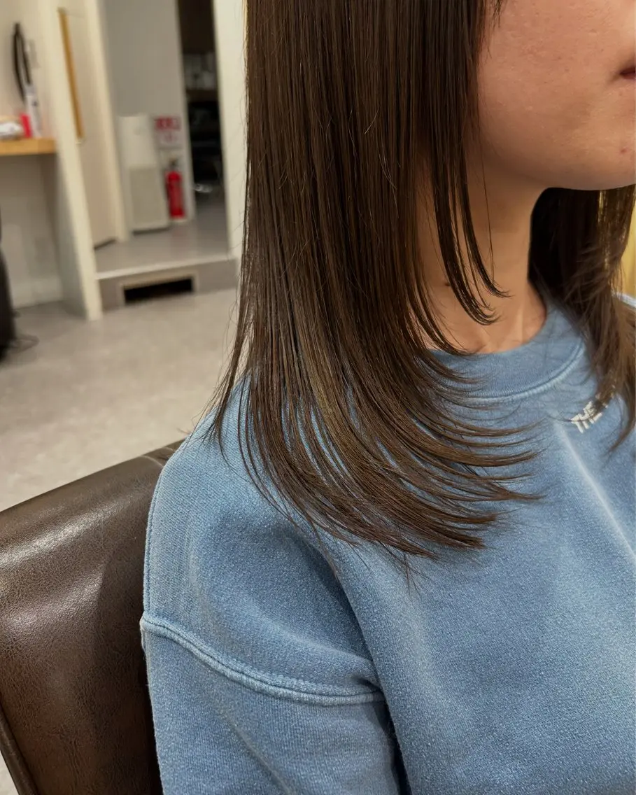 セミロング レイヤーカット カット 秋津 琉花のヘアスタイル