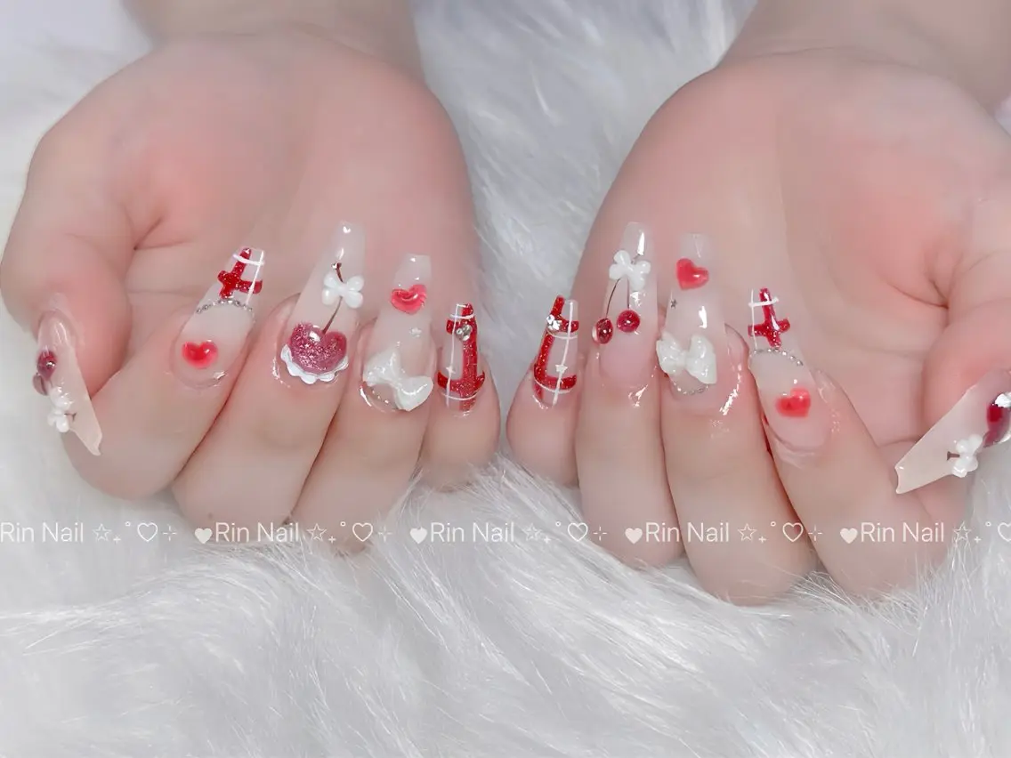 ネイル オーロラネイル ブルー フットネイル ジェルネイル 氷ネイル・うるうるネイル ハンドネイル Rin Nail 新大久保店のネイルデザイン