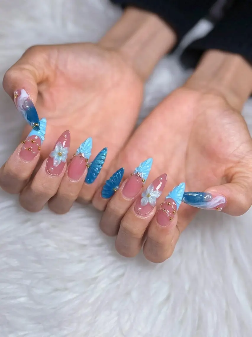 ネイル フレンチネイル 韓国ネイル マグネットネイル ニュアンスネイル オフィスネイル ハンドネイル Hi beauty 渋谷のネイルデザイン