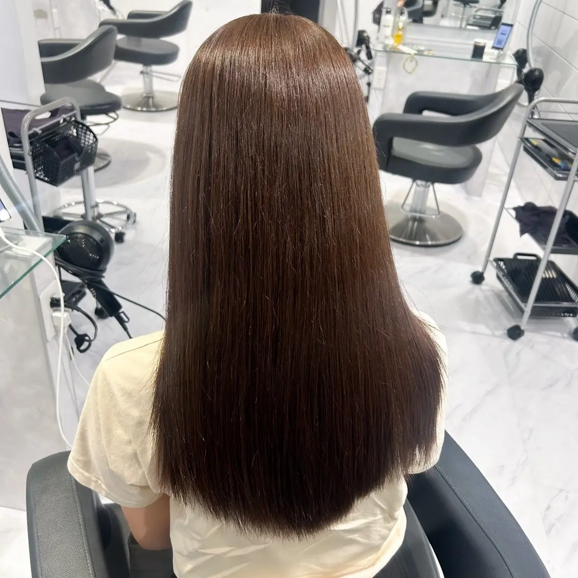 ロング カラー カット ヘアカラー トリートメント 表参道/透明感カラー /暗髪/ジュキヤのヘアスタイル