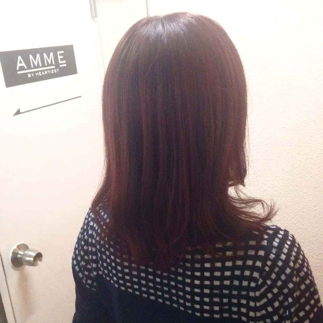 ミディアム カラー レッドカラー バイオレットカラー 💎髪質改善💎 デザイナーshinのヘアスタイル