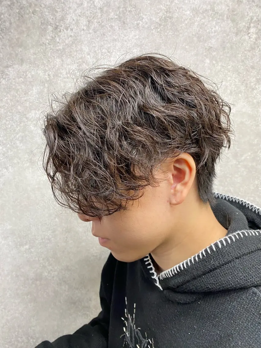 初回限定20%off❗️メンズカット+パーマ+カラーの写真