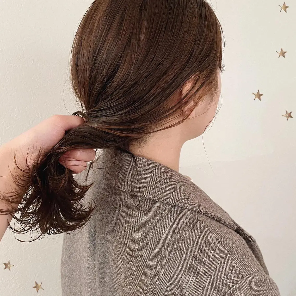 ミディアム カラー カット ヘアカラー 市川 千夏のヘアスタイル