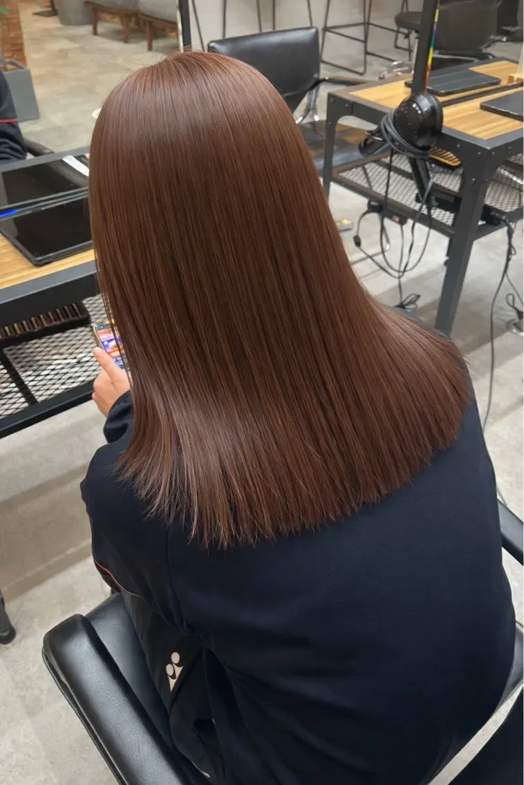 ミディアム ヘアカラー トリートメント 🫧艶感カラー/ あいり🤍のヘアスタイル