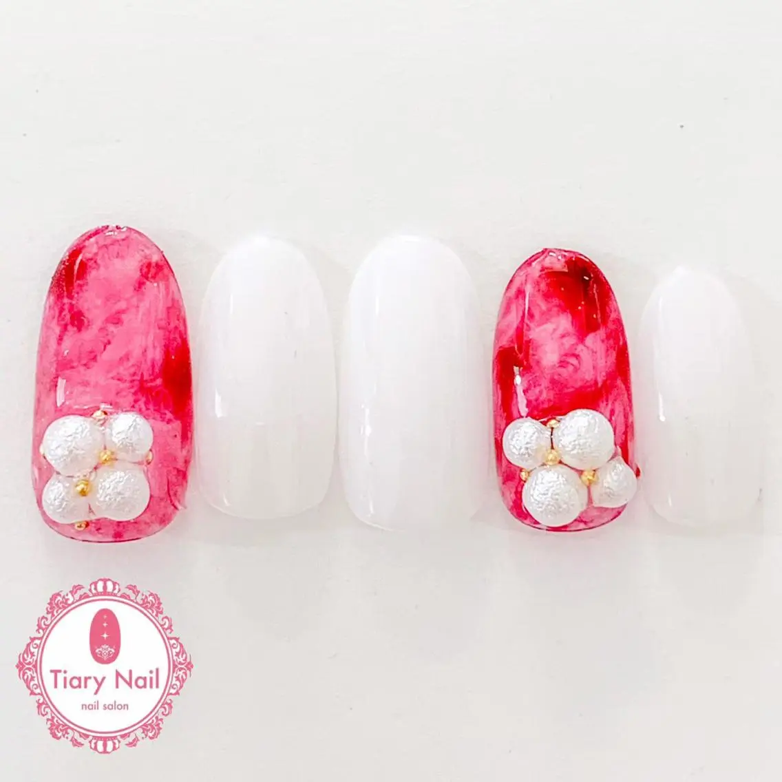 ネイル 桜ネイル 長さ出し オフィスネイル スカルプネイル シンプルネイル 💗🪽Tiary Nail🪽💗のネイルデザイン