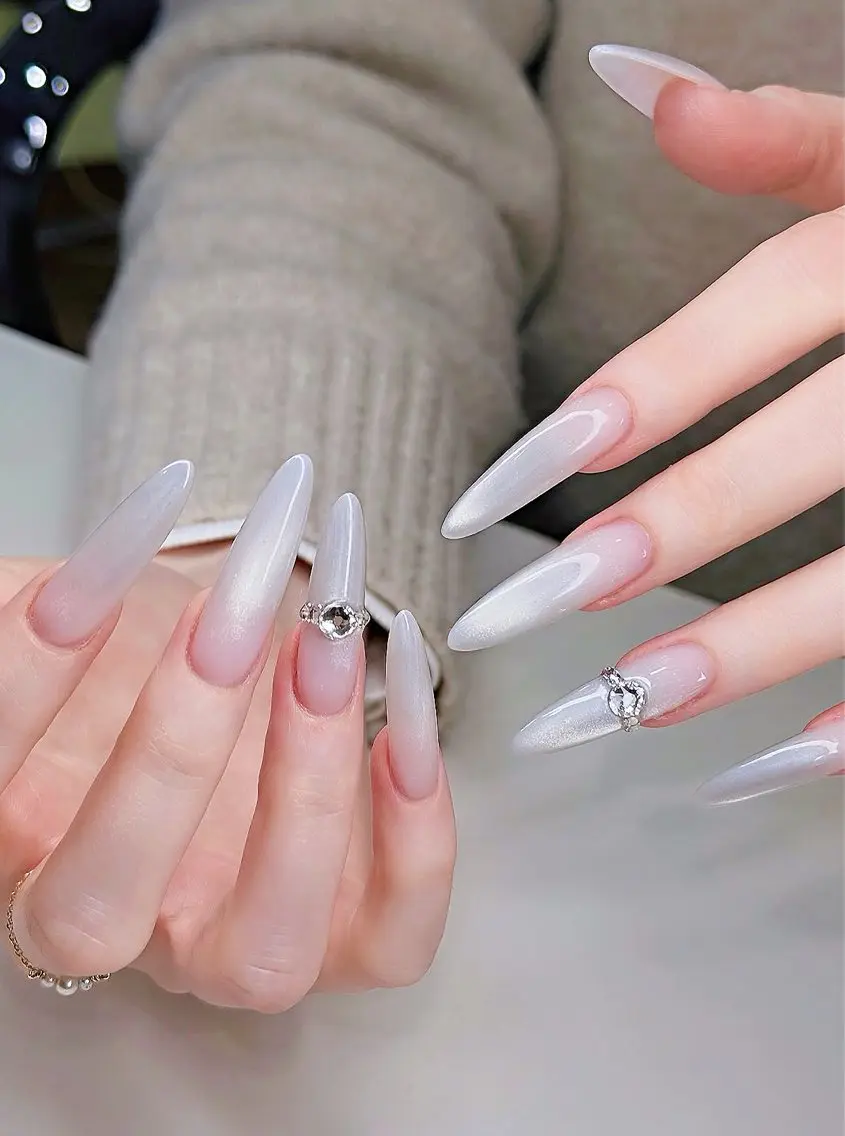 💅チップスカルプ長さだし🧲マグネットワンカラーの写真