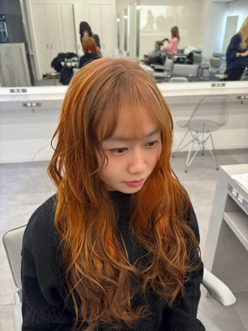 ロング カット ヘアカラー ブリーチ/ハイトーン 👾そな👾のヘアスタイル