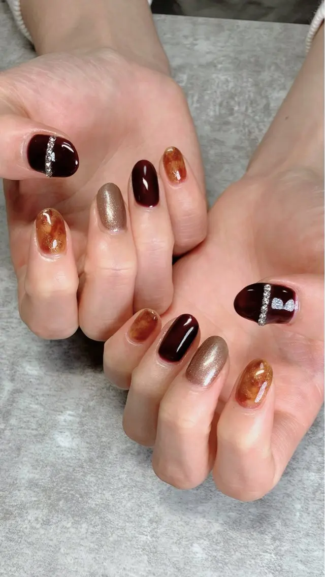 ネイル ハンドネイル ハンドケア shino🌟 痛ネイルのネイルデザイン