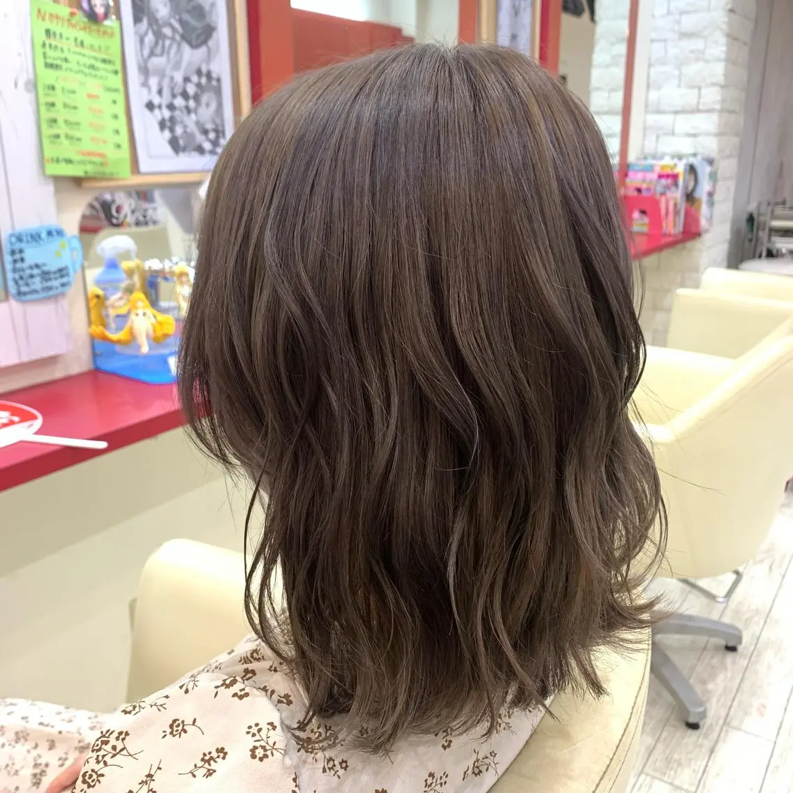 ミディアム カラー 櫻井 なんなのヘアスタイル