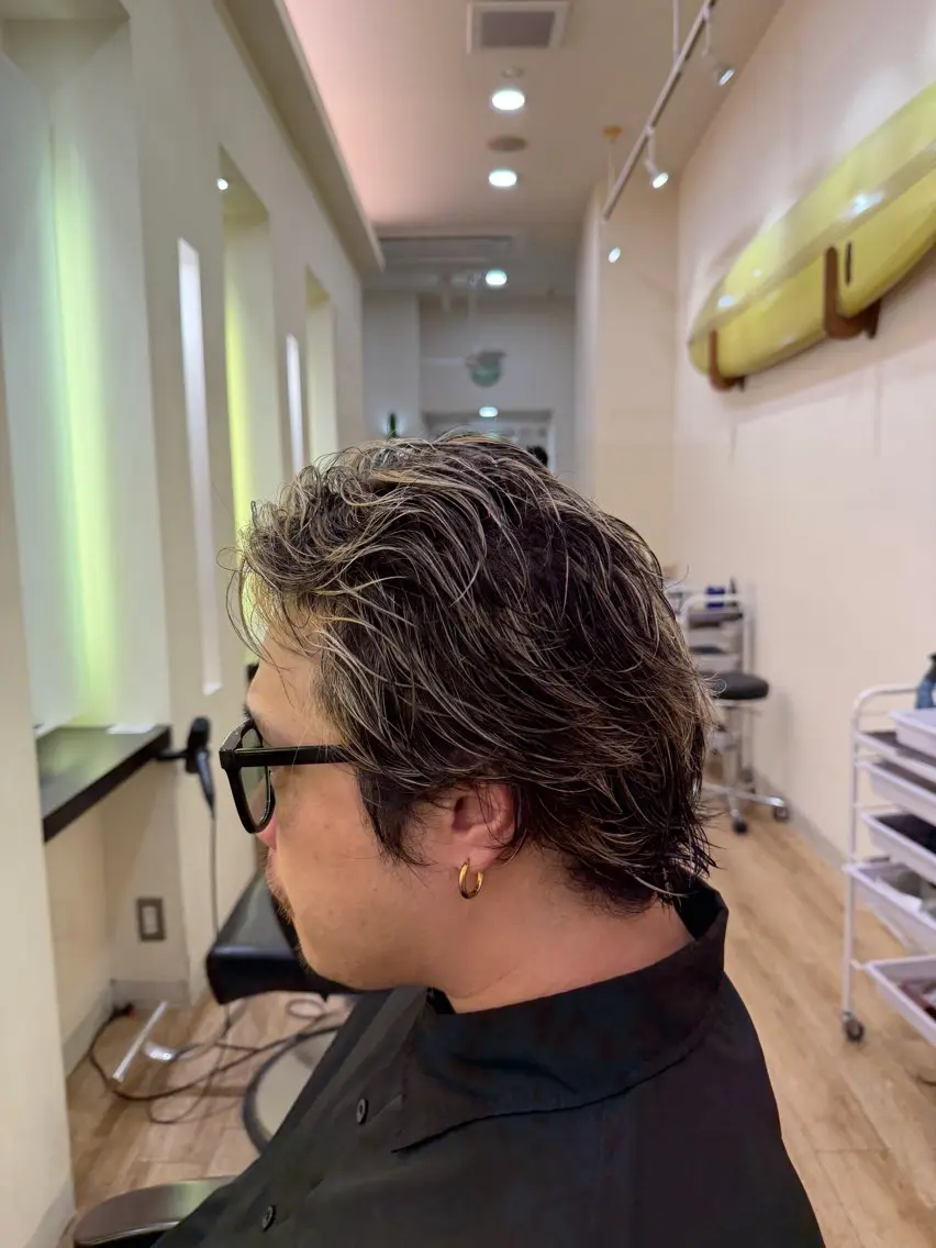 カラー 全メニュー0円 メンズ特化もゆるのヘアスタイル