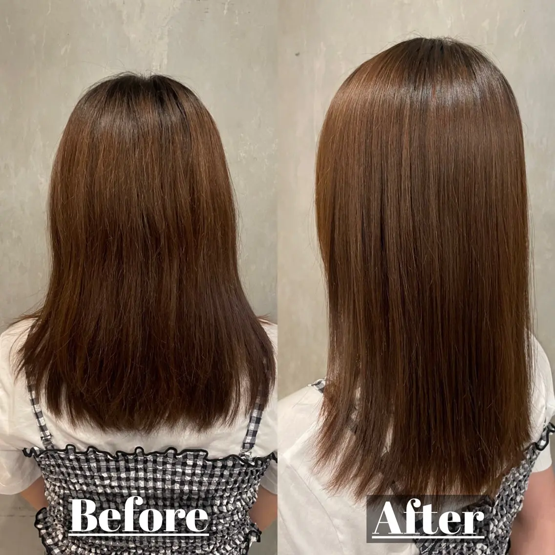 セミロング パーマ 岩渕 春菜のヘアスタイル