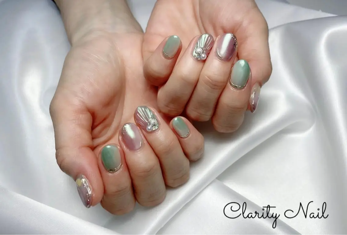 ネイル アートネイル 持ち込み ハンドネイル Clarity Nailのネイルデザイン