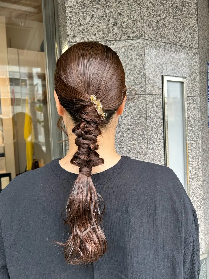 ロング ヘアアレンジ ヘアセット IMARI /のヘアスタイル