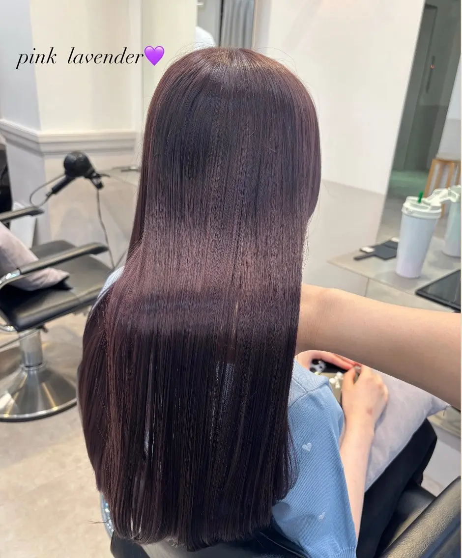 ロング カット ヘアカラー トリートメント 🎀クロスパーマ／ ボブ🎀MOMONAのヘアスタイル