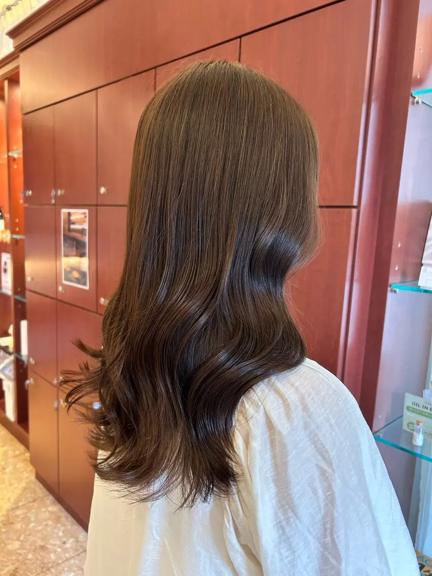 ロング 髪質改善 カット ヘアカラー 🌸HONOKA🌸 【グレージュ】のヘアスタイル