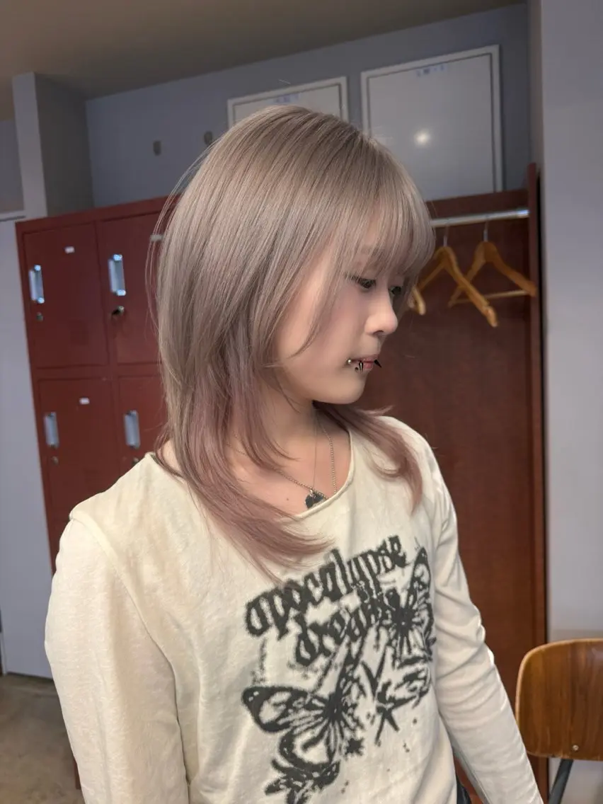 セミロング カラー カット ヘアカラー カラー特化/ブリーチ 梅田中崎町/あかりのヘアスタイル