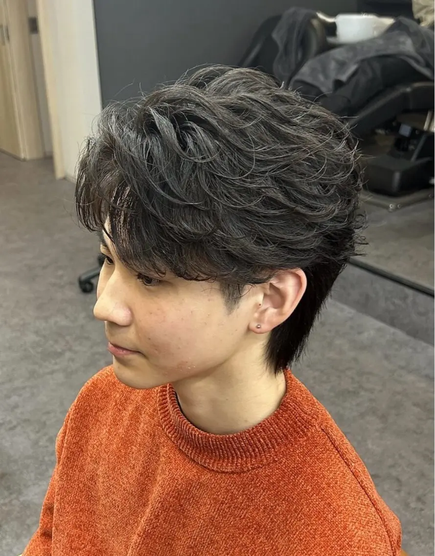 【🔥垢抜け確定🔥】センターパート+フェザーパーマの写真