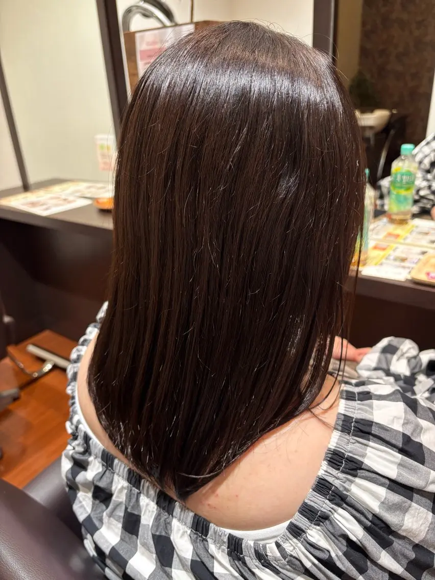 ミディアム ヘアカラー トリートメント 💜堀 有紀💜のヘアスタイル